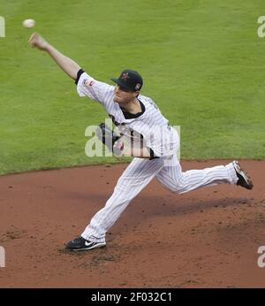 JUNE 27 2012: Houston Astros pitcher Lucas Harrell #64 and manager