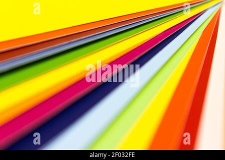 Open sample colors catalogue, samples for colour definition Stock Photo