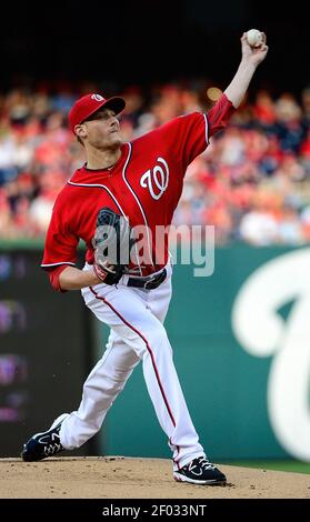 Washington Nationals starting pitcher Ross Detwiler (48) delivers a pitch against the Baltimore Orioles during the first inning at Nationals Park in Washington, D.C, Saturday, May 19, 2012. (Photo by Harry E. Walker/MCT/Sipa USA)