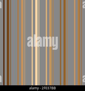 Abstract vector geometric seamless golden pattern with stripes. Gray background. Stock Vector