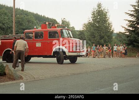 1980's Fire Engine Truck Stock Photo - Alamy