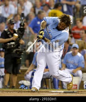 Detroit Tigers' Prince Fielder bats against the Chicago White sox during a  baseball game Saturday, Sept. 1, 2012 in Detroit. (AP Photo/Duane Burleson  Stock Photo - Alamy