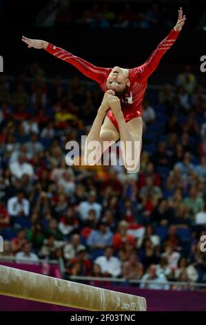 Kyla Ross Usa Competes On The Balance Beam During The Women S Gymnastics Team Finals At The