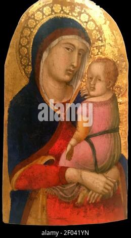 Pietro Lorenzetti, Madonna col Bambino, Buonconvento 2. Stock Photo