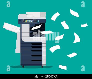 Professional office copier, Stock Vector