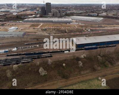 Old Oak Common, HS2 railway station site Stock Photo