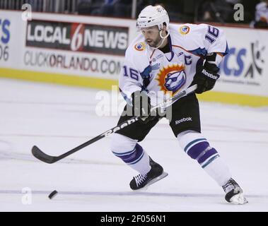 Ryan Cruthers - Orlando Solar Bears - 2013 ECHL Captains' Club