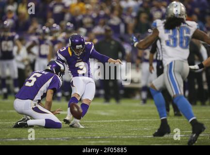 Minnesota Vikings kicker Chris Kluwe is seen during training camp July 31,  2007, in Mankato, Minn. Vikings coach Brad Childress said he expects no  less than accuracy from his kickers as he