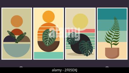 Abstract nature plant cover illustration for your company or brand Stock Vector