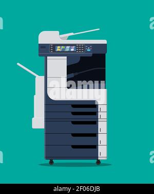 Office multifunction machine. Stock Vector