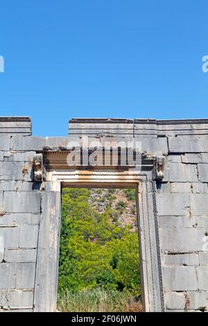 Olympos   bush gate  in   asia greece Stock Photo