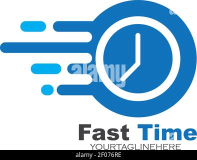 Express Delivery Icon With Timer Icon. Stopwatch Fast Delivery For