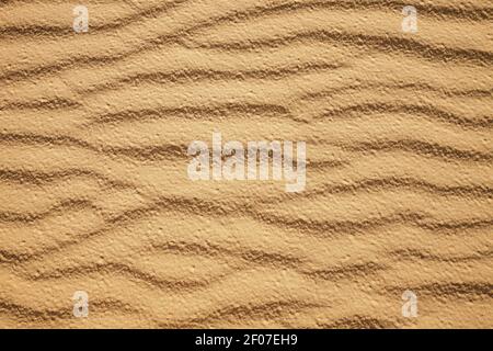 sand waves on wandering dune Rubjerg Knude near Lønstrup, Denmark Stock Photo