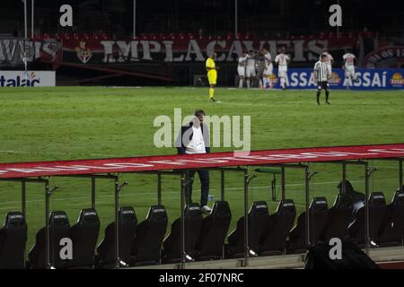 Sao Paulo, Sao Paulo, Brasil. 6th Mar, 2021. Sao Paulo (SP), 06/03/2021  Ã¢â‚¬ FUTEBOL/CAMPEONATO PAULISA/SERIE A2/PORTUGUESA/ATIBAIA - Partida  valida pela segunda rodada do Campeonato Paulista Serie A2, disputada no  Estadio do Caninde