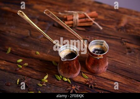 Two Turk coffee Stock Photo