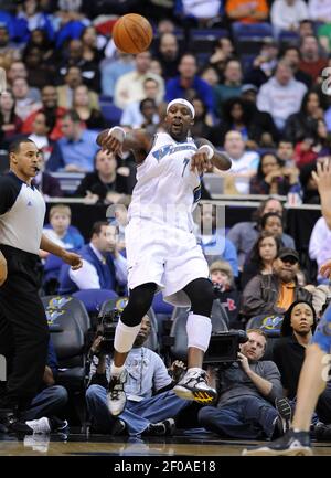 Washington Wizards and the Minnesota Timberwolves in action in