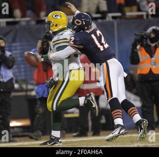 Green Bay Packers tackle Caleb Jones (72) blocks during an NFL