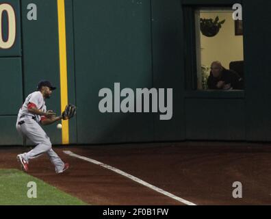 St. Louis Cardinals Corey Patterson in a game against the Florida Marlins  at Sun Life Stadium in Miami, Fl. August 6, 2011.(AP Photo/Tom DiPace Stock  Photo - Alamy