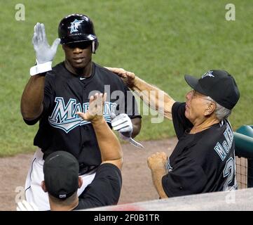 Florida Marlins interim manager Jack McKeon walks from the field in the  baseball game between the Florida Marlins and the Pittsburgh Pirates on  Sunday, Sept. 11, 2011, in Pittsburgh. (AP Photo/Keith Srakocic