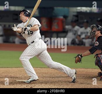 Florida Marlins Omar Infante plays in a game against the New York Mets, Sun  Life Stadium, Miami, FL, April 1, 2011( AP Photo/Tom DiPace Stock Photo -  Alamy