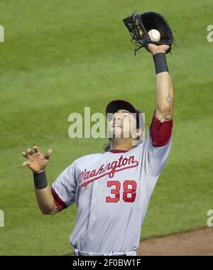 July 20, 2011 - Houston, Texas, U.S - Rookie Houston Astros 2B Jose Altuve  (27) throwing the ball to 1B. Houston Astros beat the Washington Nationals  3-2 in the 11th inning at