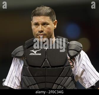 Houston Astros catcher Humberto Quintero (55) hustles down to first base.  The Houston Astros defeated the