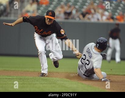 Tampa Bay Rays Manny Ramirez plays in a game against the Baltimore Orioles  Tropicana Park in St.Petersburg,Florida.April 3,2011( AP Photo/Tom DiPace  Stock Photo - Alamy