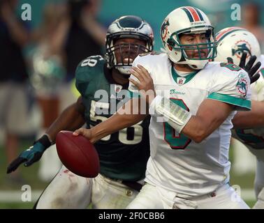 Miami Gardens, Florida, USA. 4th Nov, 2018. Miami Dolphins players enter  the field during the opening ceremony of an NFL football game between the  New York Jets and the Miami Dolphins at