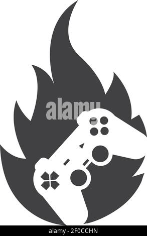 video game controller logo icon vector illustration design Stock Vector