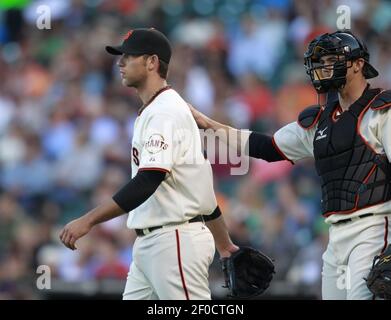 San Francisco Giants starting pitcher Madison Bumgarner at the team's  spring training baseball facility in Scottsdale, Ariz. Thursday, Feb. 24,  2011. (AP Photo/Marcio Jose Sanchez Stock Photo - Alamy