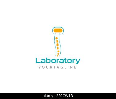 Initial laboratory alphabet letter I Stock Vector