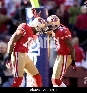 Seattle Seahawks wide receivers Doug Baldwin, left, and GOlden Tate don NFL  Championship hats after they defeated the San Francisco 49ers 23-17 during  the NFL Championship Game at CenturyLink Field in Seattle