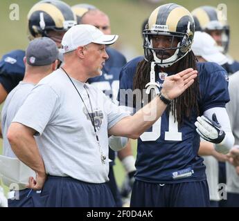 St. Louis Rams defensive coordinator Gregg Williams roams the field during  training camp at the NFL football team's practice facility Tuesday, July  29, 2014, in St. Louis. (AP Photo/Jeff Roberson Stock Photo 