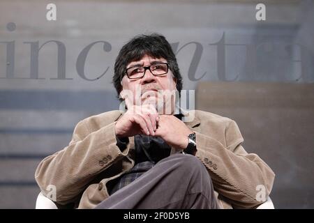 Chilean writer Luis Sepulveda (Luis Sepúlveda) is guest of 2019 Torino Book  Fair Stock Photo - Alamy