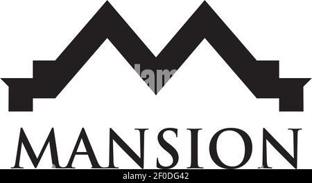 Mansion logo design inspiration vector template Stock Vector