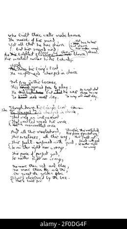 Poems of Gerard Manley Hopkins, 1918 DJVU pg 114. Stock Photo