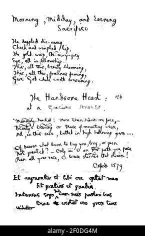 Poems of Gerard Manley Hopkins, 1918 DJVU pg 88. Stock Photo