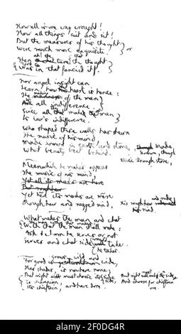 Poems of Gerard Manley Hopkins, 1918 DJVU pg 113. Stock Photo