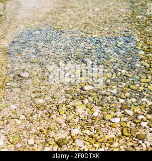 In oman  old river and stone Stock Photo