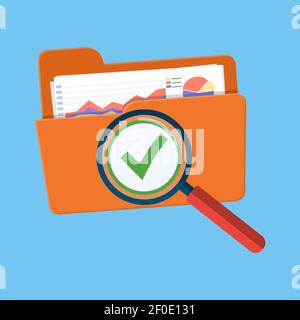 Success audit concept. Stock Vector