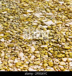 In oman  old river and stone Stock Photo