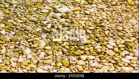 In oman  old river and stone Stock Photo