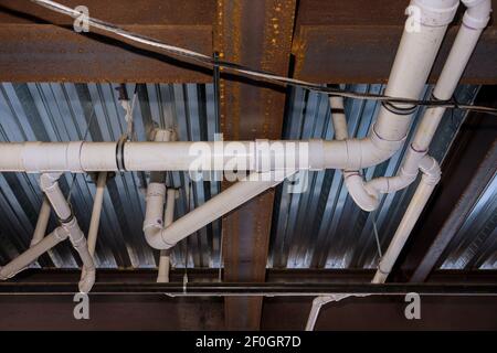 Sewage Disposal is required before an upper rough plumbing inspection will be conducted on new construction. Stock Photo