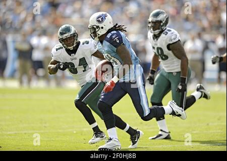 Philadelphia Eagles cornerback Ellis Hobbs on the sideline in a practice  being held at Lehigh College in Bethlehem, Pennsylvania. (Credit Image: ©  Mike McAtee/Southcreek Global/ZUMApress.com Stock Photo - Alamy