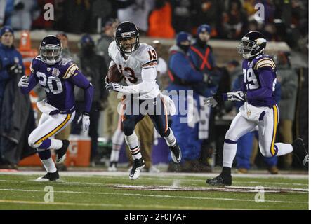 Chicago Bears wide receiver Johnny Knox (13) makes a catch during the Bears  training camp practice at Olivet Nazarene University in Bourbonnais, IL.  (Credit Image: © John Rowland/Southcreek Global/ZUMApress.com Stock Photo 