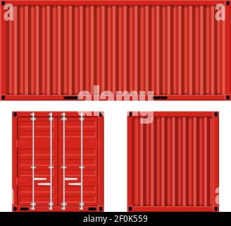 cargo container for shipping Stock Vector