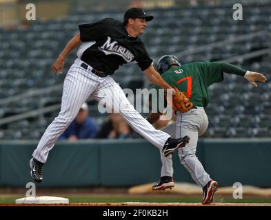 New Miami Marlins Uniform, November 12, 2011: Gaby Sanchez,…