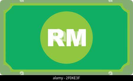 Malaysian Ringgit currency symbol icon of Malaysia Stock Vector Image ...