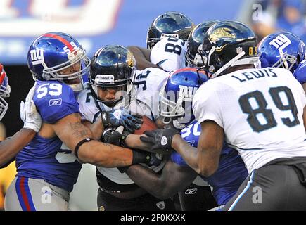 28 November 2010: New York Giants defensive end Justin Tuck (91) during the  game where the New York Giants hosted the Jacksonville Jaguars at the New  Meadowlands Stadium in East Rutherford, NJ.