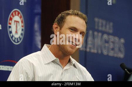 Texas Rangers outfielder Josh Hamilton during a workout the day before the  start of the World Series at AT&T Park in San Francisco, California, on  Tuesday, October 26, 2010. (Photo by D.